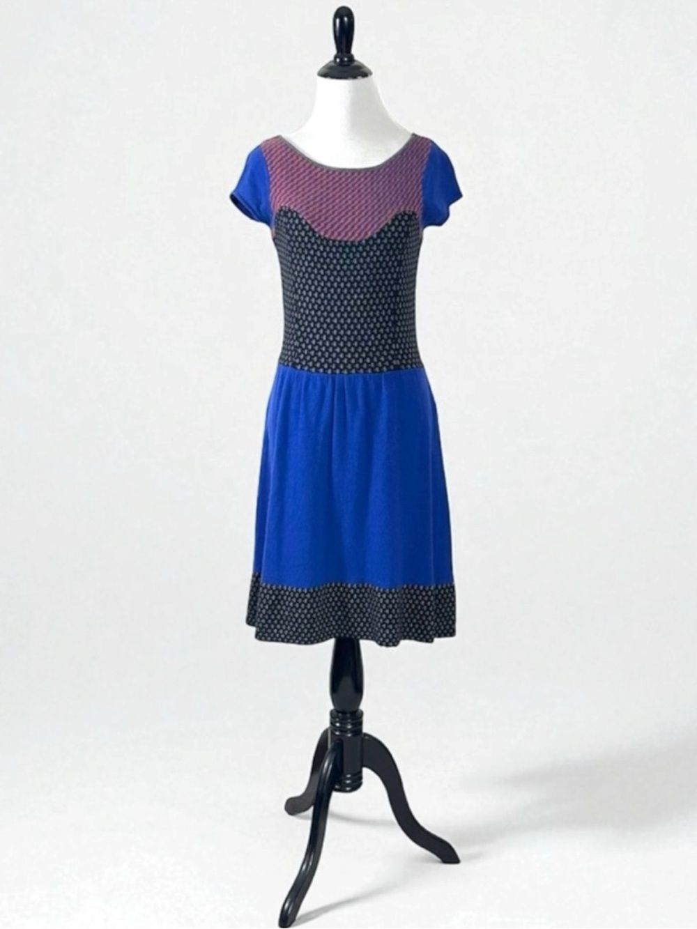 Vintage Anthropologie Sparrow Whimsical Sweater Dress Wool Cashmere Angora XS
